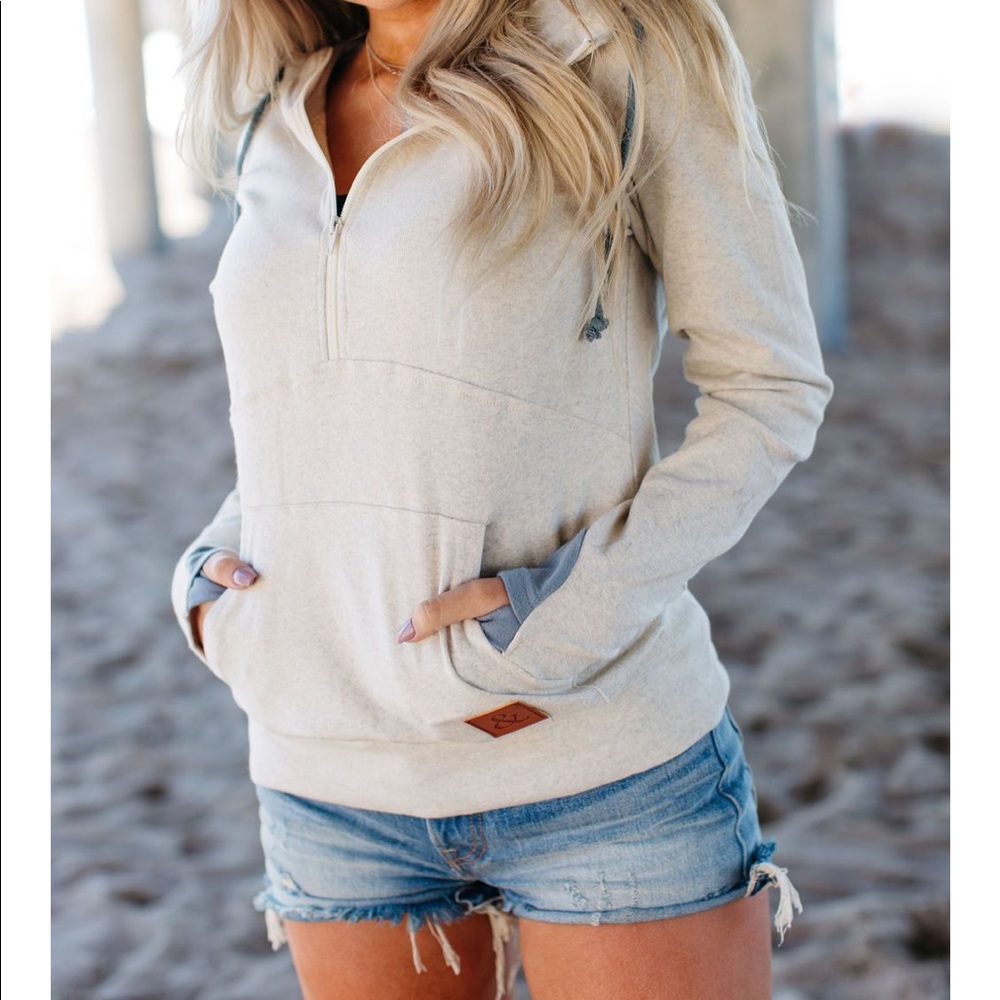 Ampersand Ave Half Zip Hoodie